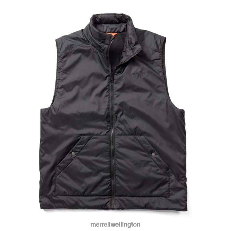 Geotex Insulated Vest (JMS26416-010) Merrell Men 8VV6P591 Clothes Black - Click Image to Close