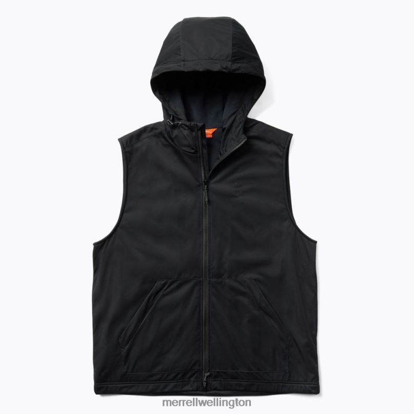 Whisper Hooded Vest (JMS26863-010) Merrell Men 8VV6P595 Clothes Black - Click Image to Close