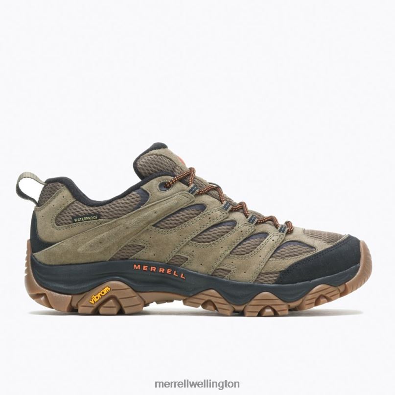 Moab 3 Waterproof (J036553) Merrell Men 8VV6P76 Shoes Olive/Gum - Click Image to Close