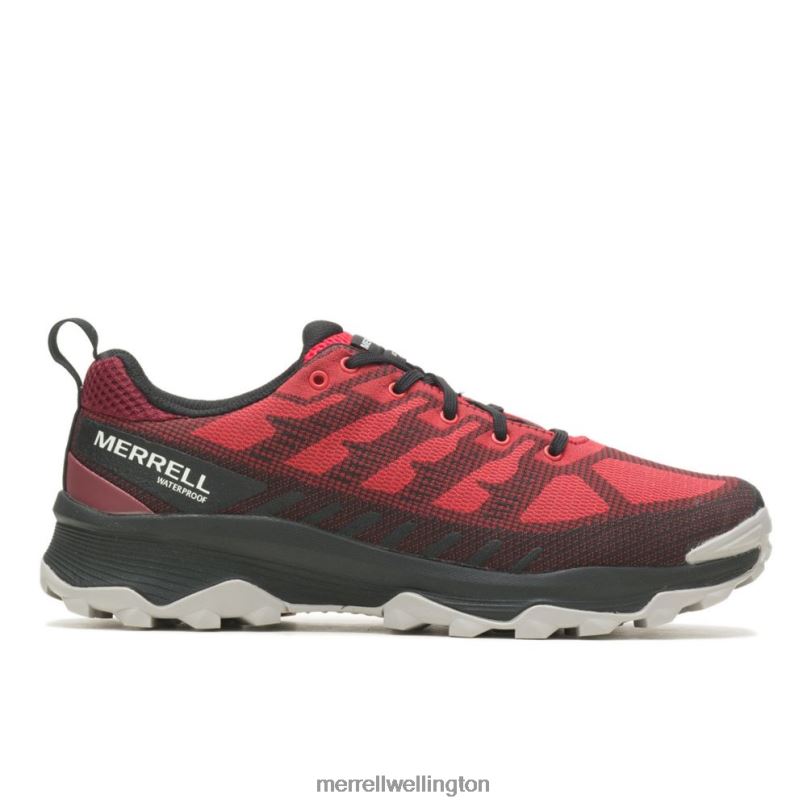 Speed Eco Waterproof (J037001) Merrell Men 8VV6P71 Shoes Lava/Cabernet - Click Image to Close