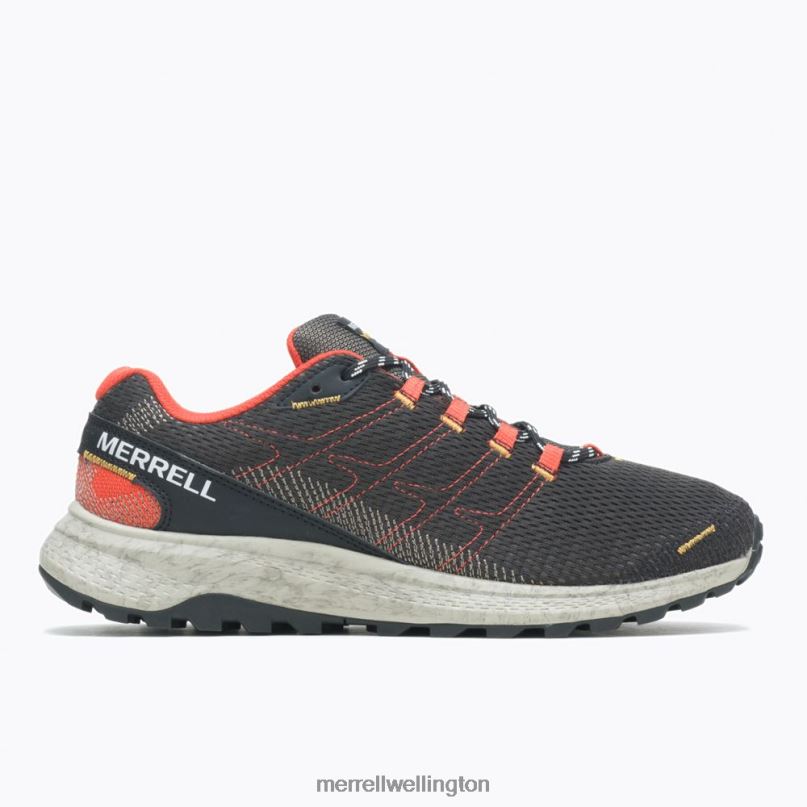 Fly Strike (J067377) Merrell Men 8VV6P736 Shoes Black/Tangerine