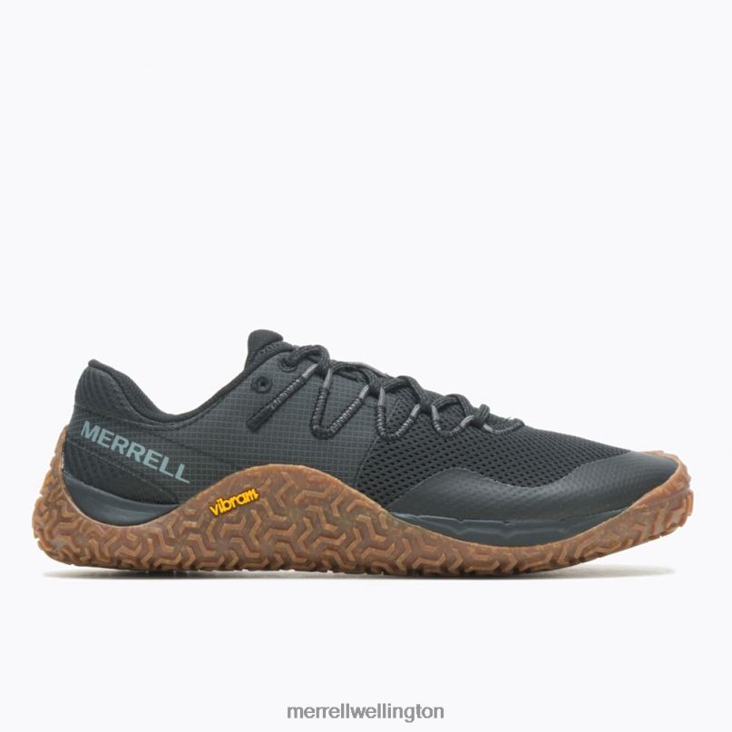 Trail Glove 7 (J067653) Merrell Men 8VV6P44 Shoes Black/Gum - Click Image to Close