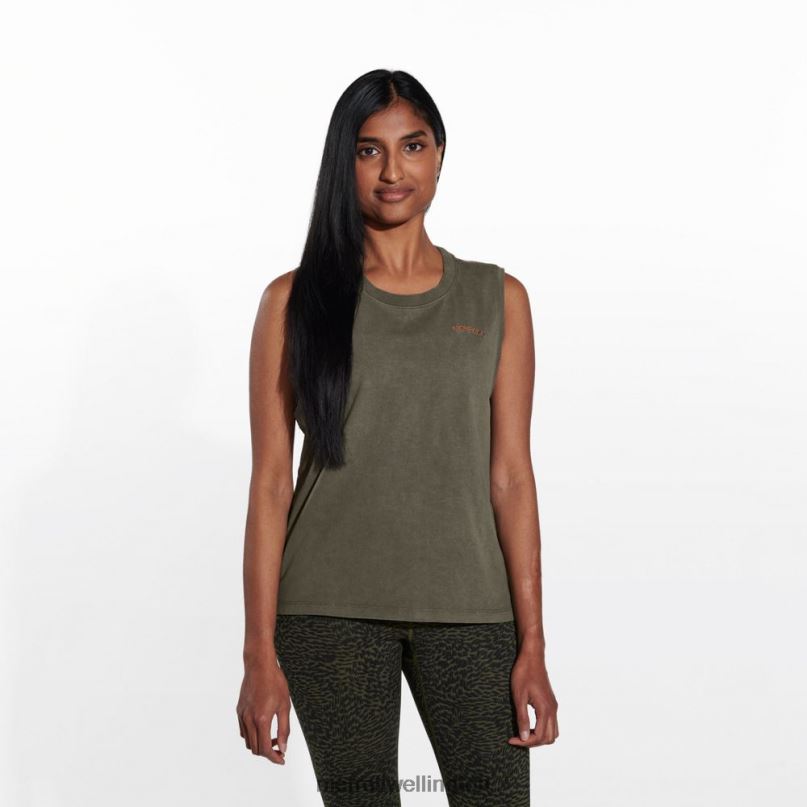 Sunbaked Tank (JWS26406-326) Merrell Women 8VV6P1311 Clothes Dusty Olive - Click Image to Close