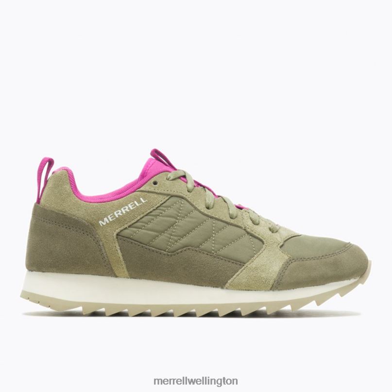 Alpine Sneaker (J005180) Merrell Women 8VV6P852 Shoes Olive/Fuchsia - Click Image to Close