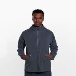 Alpine Packable Rain Shell (JMS26321-003) Merrell Men 8VV6P702 Clothes Black Heather - Image 2