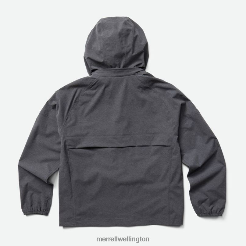 Alpine Packable Rain Shell (JWS26352-003) Merrell Women 8VV6P1183 Clothes Black Heather - Image 8