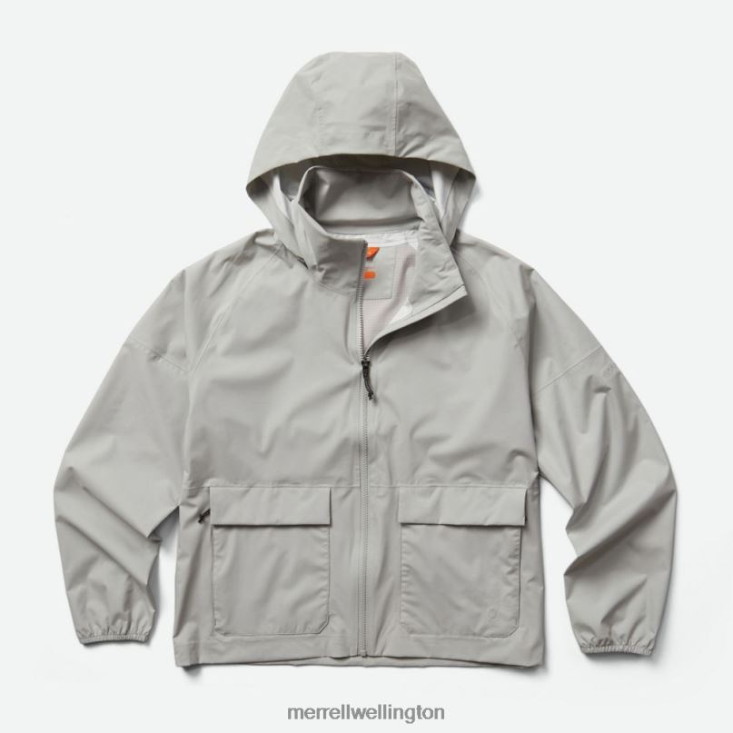Alpine Packable Rain Shell (JWS26352-088) Merrell Women 8VV6P1184 Clothes High Rise Heather - Image 2