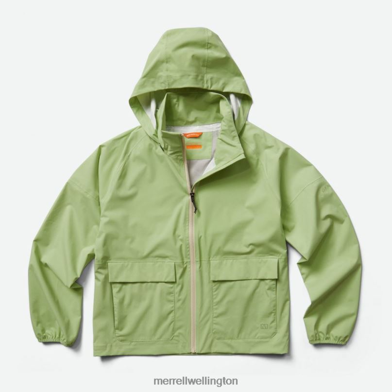 Alpine Packable Rain Shell (JWS26352-322) Merrell Women 8VV6P1188 Clothes Foam Green Heather - Image 1