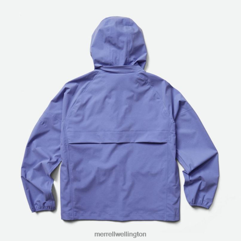 Alpine Packable Rain Shell (JWS26352-424) Merrell Women 8VV6P1187 Clothes Baja Blue Heather - Image 3
