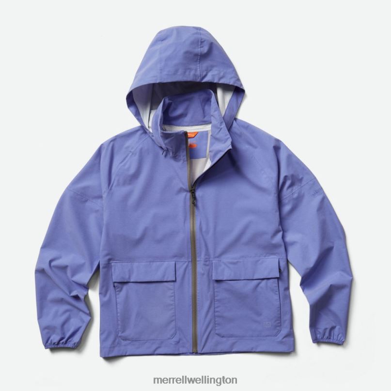 alpine_packable_rain_shell_jws26352_424_merrell_women_8vv6p1187_clothes_baja_blue_heather.jpg Alpine Packable Rain Shell (JWS26352-424) Merrell Women 8VV6P1187 Clothes Baja Blue Heather - Image 1