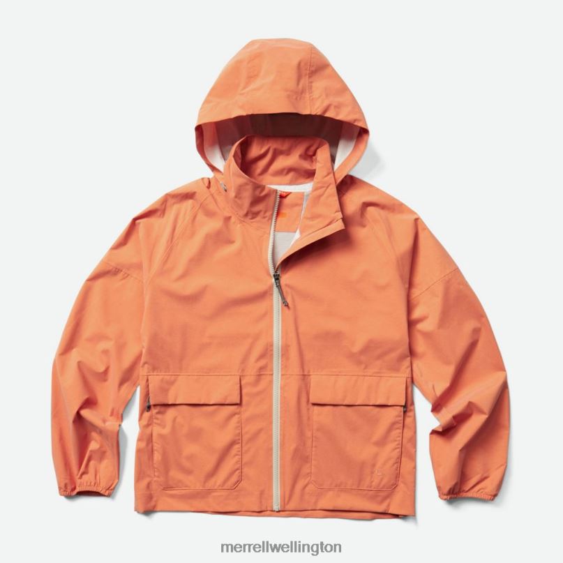 Alpine Packable Rain Shell (JWS26352-781) Merrell Women 8VV6P1186 Clothes Sunbaked Heather - Image 1