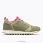 Alpine Sneaker (J005180) Merrell Women 8VV6P852 Shoes Olive/Fuchsia - Image 2