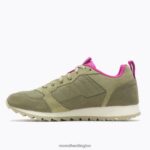 Alpine Sneaker (J005180) Merrell Women 8VV6P852 Shoes Olive/Fuchsia - Image 4