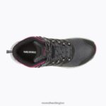 Antora 3 Mid Waterproof (J067582) Merrell Unisex 8VV6P1084 Shoes Black/Fuchsia - Image 4