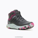 Antora 3 Mid Waterproof (J067582) Merrell Unisex 8VV6P1084 Shoes Black/Fuchsia - Image 5