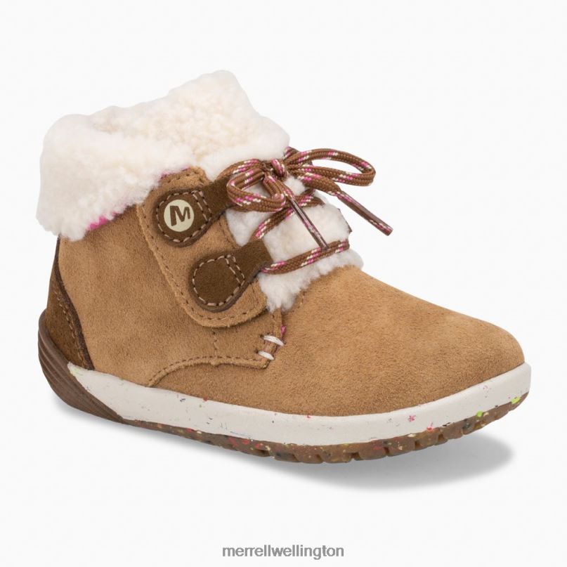 Bare Steps Cocoa Jr. Boot (ML163228) Merrell Kids 8VV6P1468 Shoes Chestnut Suede - Image 5