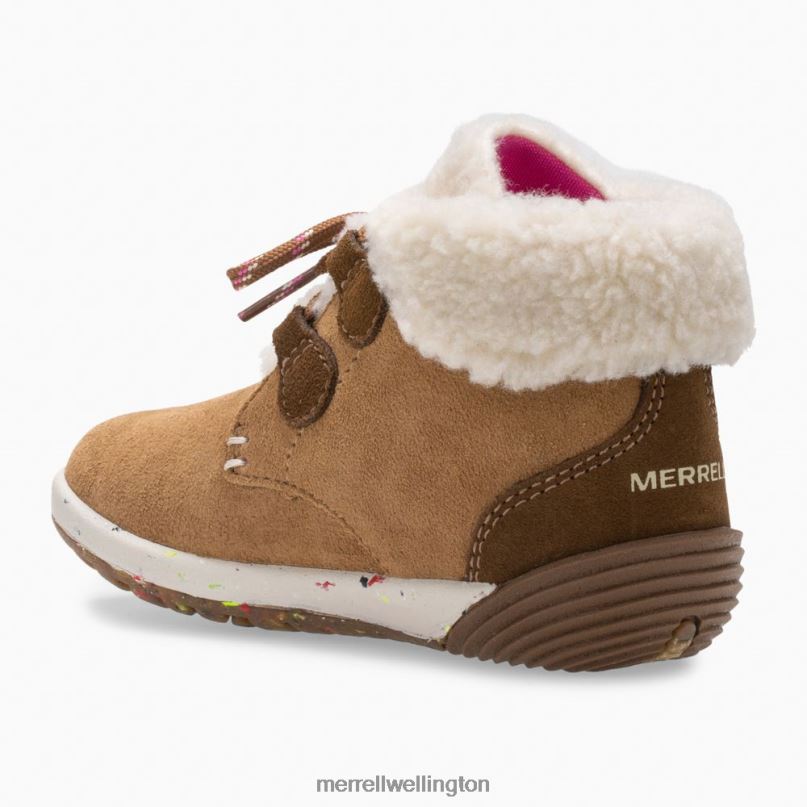 Bare Steps Cocoa Jr. Boot (ML163228) Merrell Kids 8VV6P1468 Shoes Chestnut Suede - Image 6