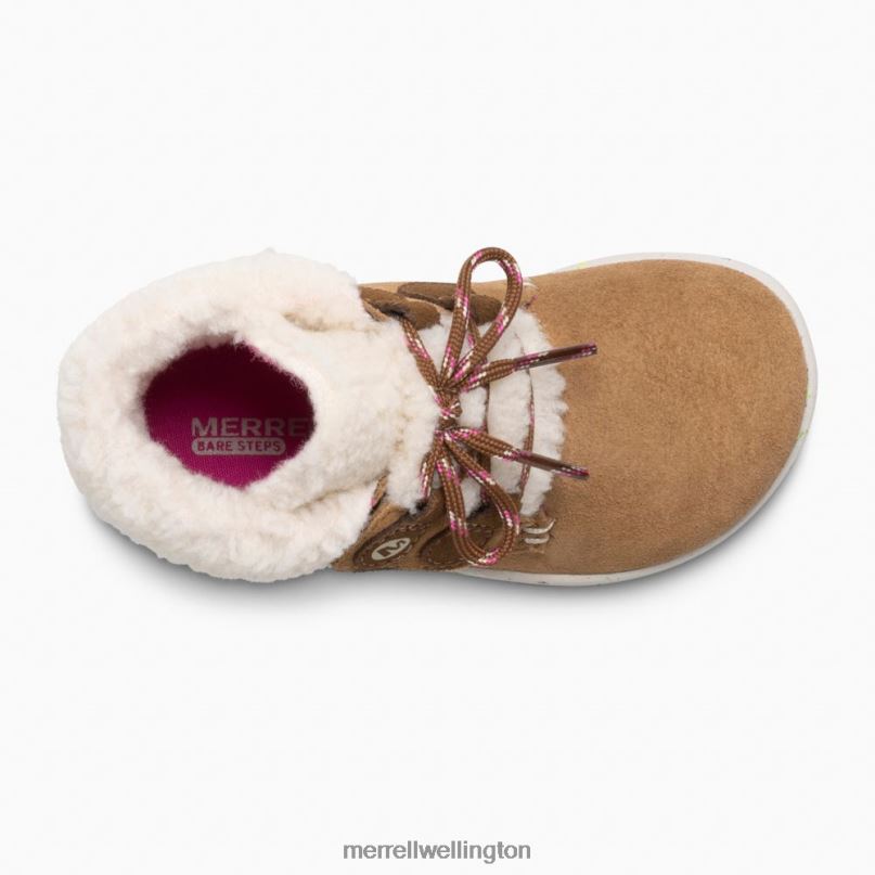 Bare Steps Cocoa Jr. Boot (ML163228) Merrell Kids 8VV6P1468 Shoes Chestnut Suede - Image 8