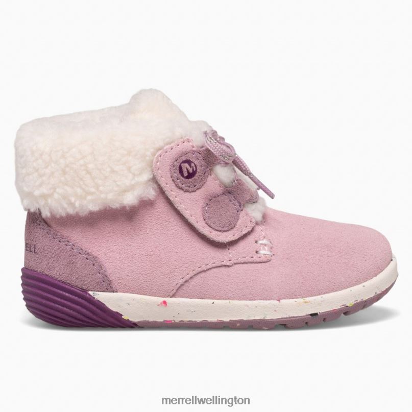 Bare Steps Cocoa Jr. Boot (ML166246) Merrell Kids 8VV6P1467 Shoes Dusty Pink - Image 2