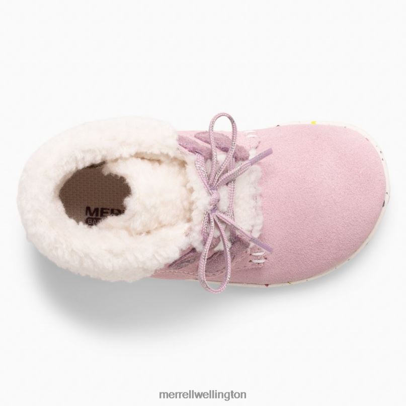 Bare Steps Cocoa Jr. Boot (ML166246) Merrell Kids 8VV6P1467 Shoes Dusty Pink - Image 7