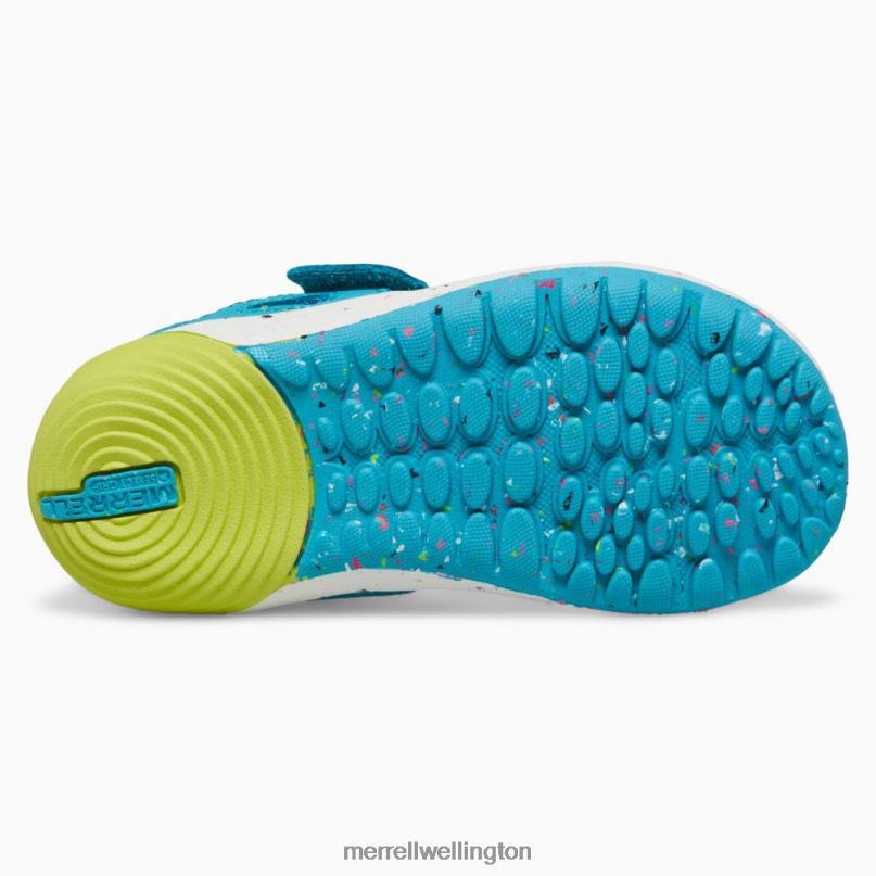 Bare Steps H2O Sneaker (ML166803) Merrell Kids 8VV6P1394 Shoes Turquoise/Lime - Image 5