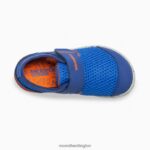 Bare Steps H2O Sneaker (ML260875) Merrell Kids 8VV6P1396 Shoes Blue/Orange - Image 5