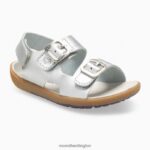 Bare Steps Sandal (ML161231) Merrell Kids 8VV6P1402 Shoes Silver - Image 3