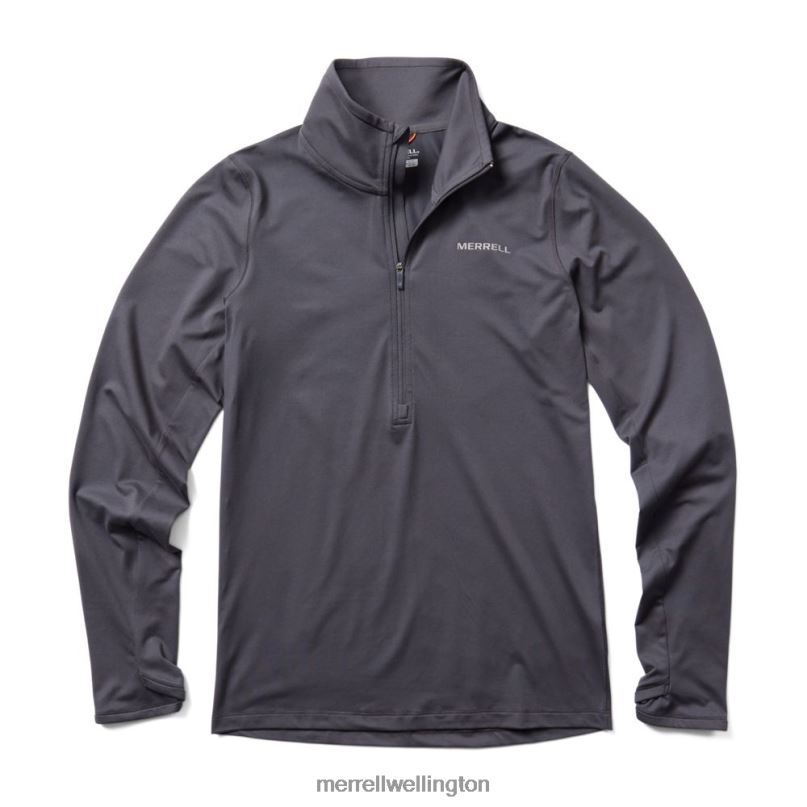 BetaTherm 1/4 Zip (JWS25464-101) Merrell Women 8VV6P1248 Clothes Asphalt - Image 2