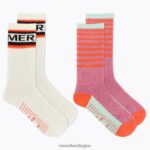 Brushed Crew Sock 2 Pack (JSF26900-805) Merrell Unisex 8VV6P1469 Accessories Coral - Image 3