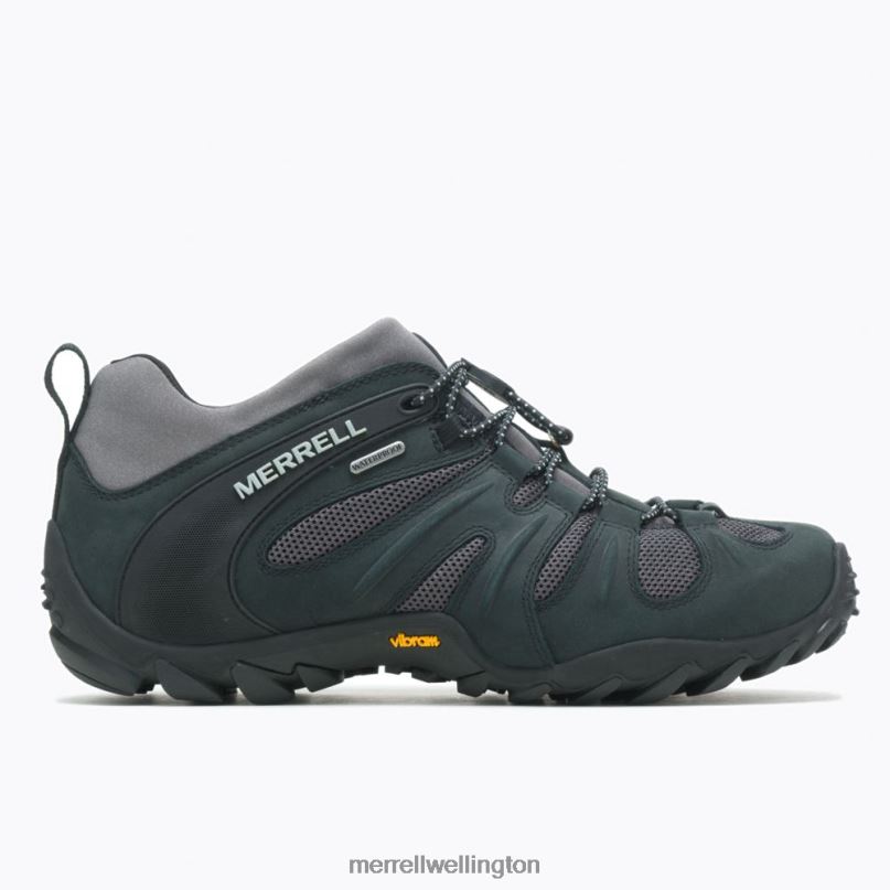 Chameleon 8 Stretch Waterproof (J034177) Merrell Men 8VV6P182 Shoes Black/Grey - Image 2