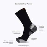 Cushion Trail Runner Tab Sock (JSS27023-500) Merrell Unisex 8VV6P420 Accessories Purple - Image 5