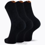Cushioned Cotton Crew Sock 3 Pack (JSF26607-011) Merrell Unisex 8VV6P213 Accessories Black - Image 3