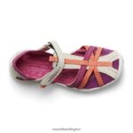 Dragonfly Sandal (MK166805K) Merrell Kids 8VV6P1414 Shoes Grey/Coral - Image 4