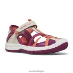 Dragonfly Sandal (MK166805K) Merrell Kids 8VV6P1414 Shoes Grey/Coral - Image 5