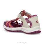 Dragonfly Sandal (MK166805K) Merrell Kids 8VV6P1414 Shoes Grey/Coral - Image 6