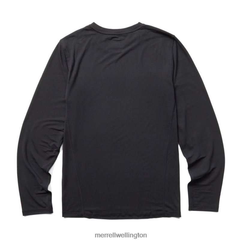 Everyday Long Sleeve Tee with Tencel (JMF26597-010) Merrell Men 8VV6P336 Clothes Black - Image 8