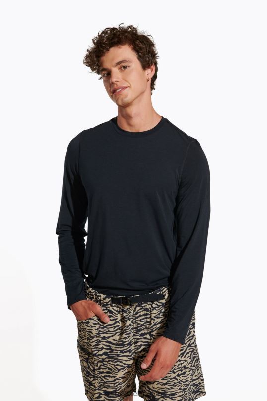 Everyday Long Sleeve Tee with Tencel (JMF26597-010) Merrell Men 8VV6P336 Clothes Black - Image 1