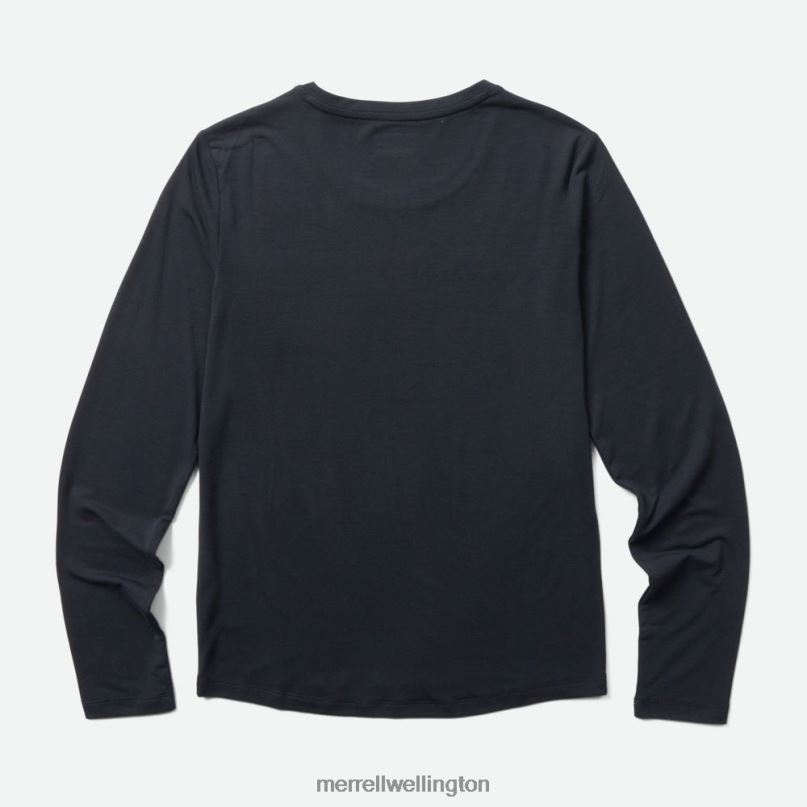 Everyday Long Sleeve Tee with Tencel (JWF26604-010) Merrell Women 8VV6P1232 Clothes Black - Image 3