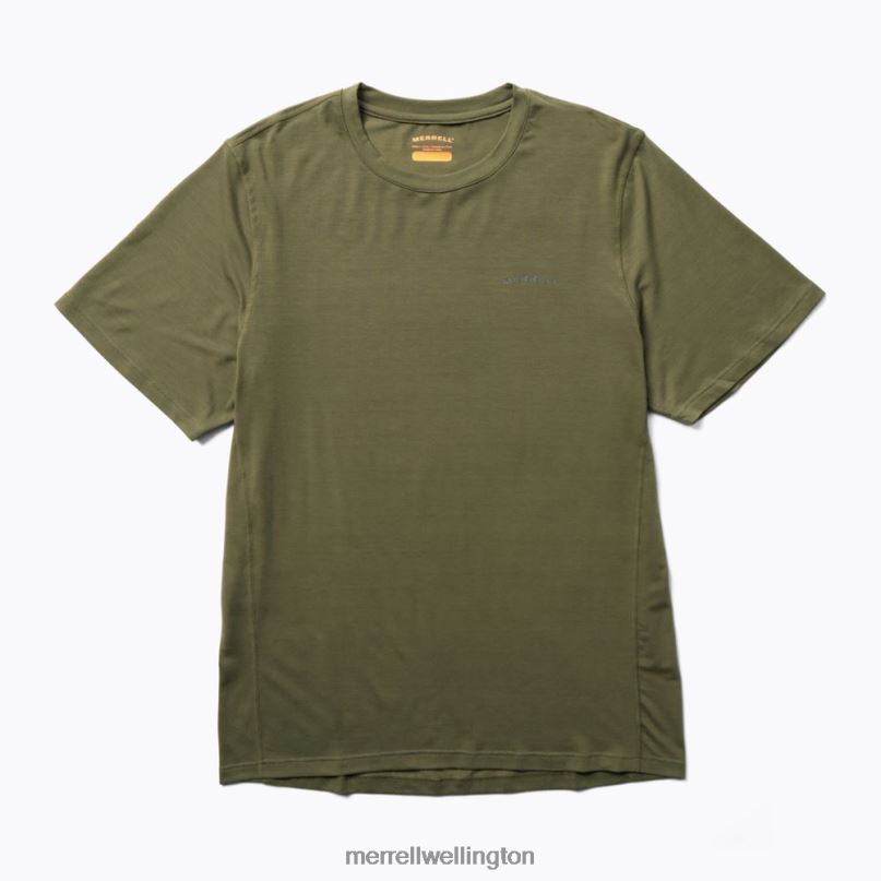 Everyday Tee with Tencel (JMS26443-326) Merrell Men 8VV6P150 Clothes Dusty Olive - Image 2