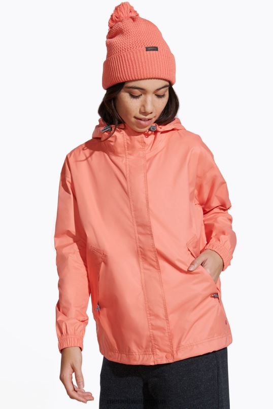 Fallon Rain Jacket (JWS26353-628) Merrell Women 8VV6P1202 Clothes Peach Echo - Image 2