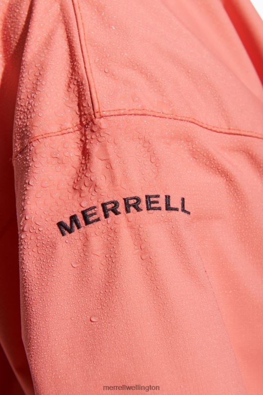Fallon Rain Jacket (JWS26353-628) Merrell Women 8VV6P1202 Clothes Peach Echo - Image 6