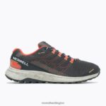 Fly Strike (J067377) Merrell Men 8VV6P736 Shoes Black/Tangerine - Image 2