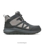 Fullbench Speed Mid Waterproof CF (J005025) Merrell Men 8VV6P689 Shoes Black/Charcoal