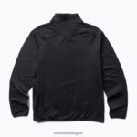 Geotex 1/4 Zip (JMS26326-010) Merrell Men 8VV6P414 Clothes Black - Image 3