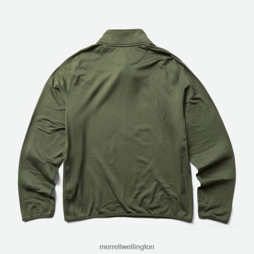 Geotex 1/4 Zip (JMS26326-327) Merrell Men 8VV6P415 Clothes Dusty Olive Heather - Image 8