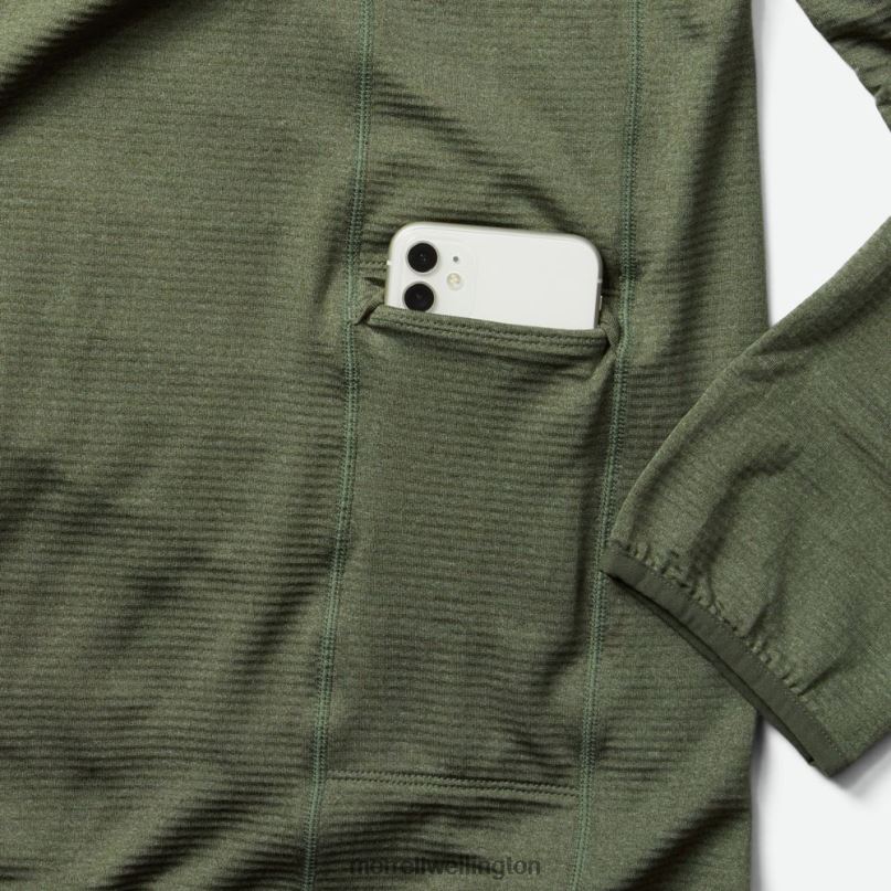 Geotex Full Zip Hoodie (JMS26325-327) Merrell Men 8VV6P551 Clothes Dusty Olive Heather - Image 4