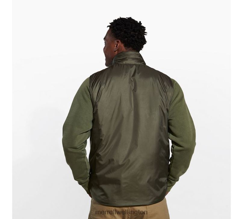 Geotex Insulated Vest (JMS26416-326) Merrell Men 8VV6P590 Clothes Dusty Olive - Image 3