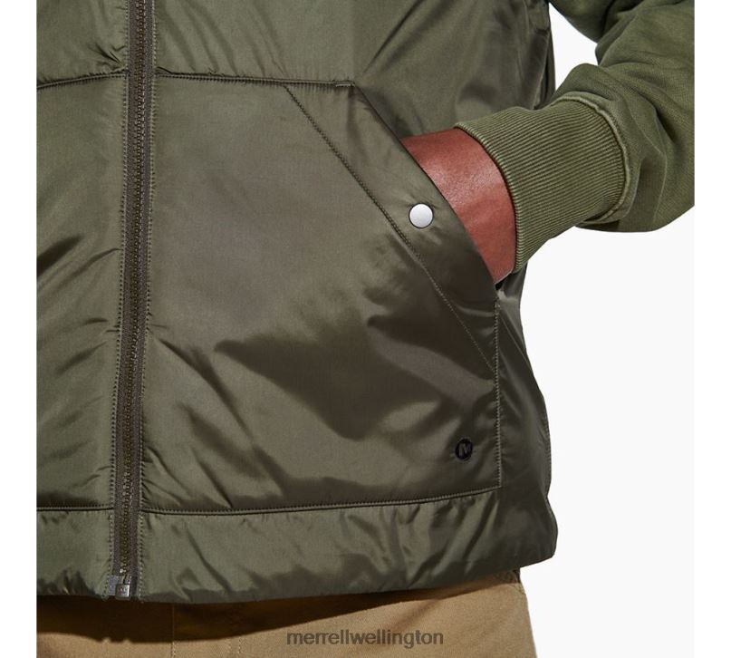 Geotex Insulated Vest (JMS26416-326) Merrell Men 8VV6P590 Clothes Dusty Olive - Image 4