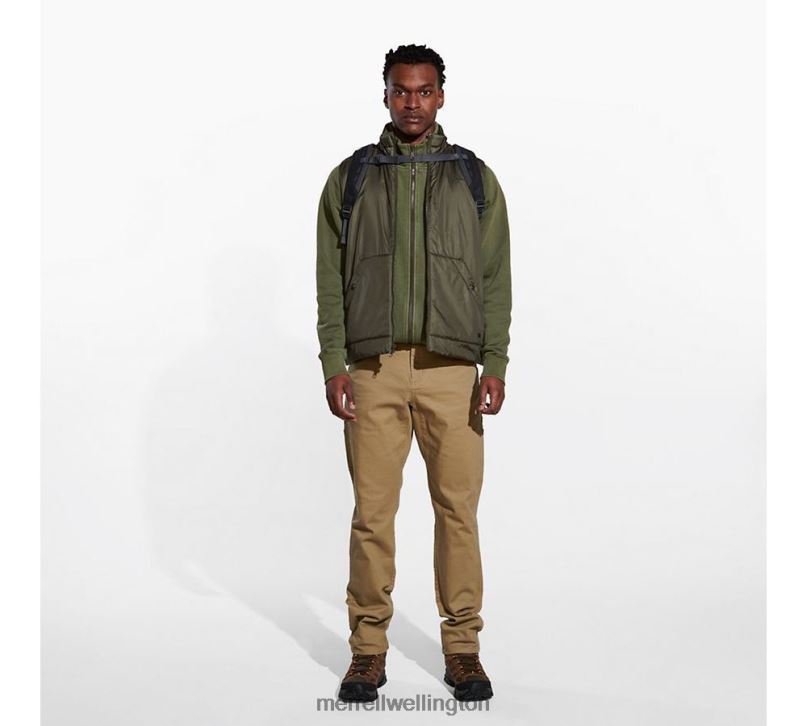 Geotex Insulated Vest (JMS26416-326) Merrell Men 8VV6P590 Clothes Dusty Olive - Image 6