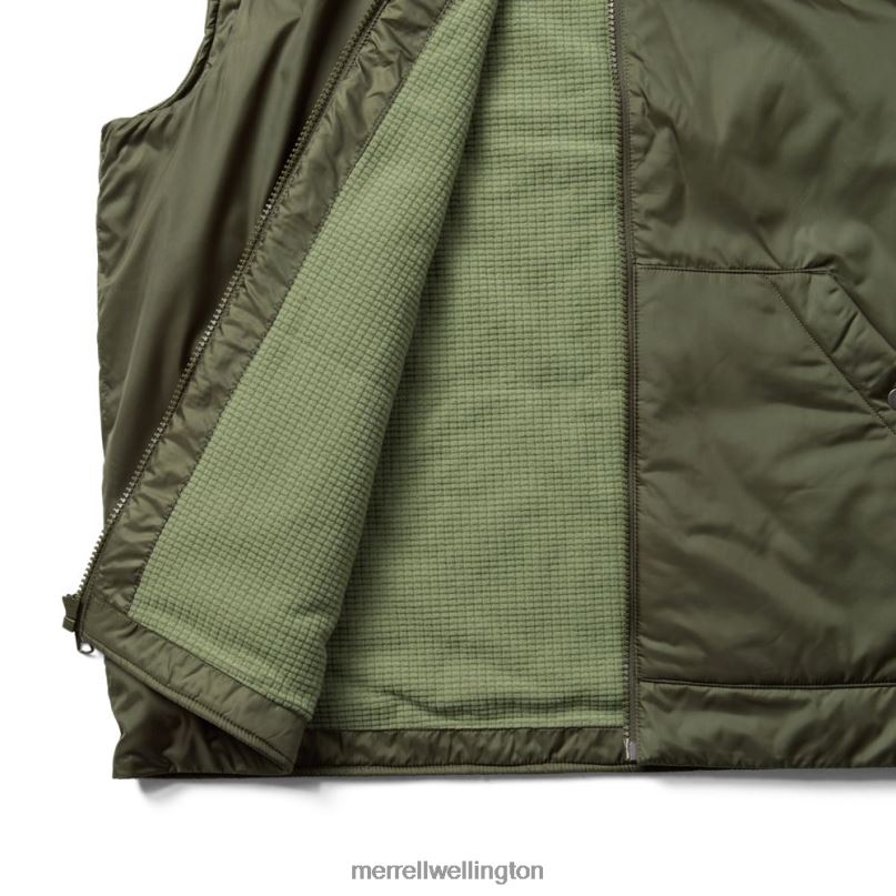 Geotex Insulated Vest (JMS26416-326) Merrell Men 8VV6P590 Clothes Dusty Olive - Image 9